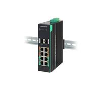 LINOVISION Industrial 8-Port Full Gigabit Managed POE Switch with 2 SFP Uplinks, 4 BT 90W PoE Ports, Total PoE Budget 360W, Support L2 PoE Management, Quick-PoE and Perpetual PoE Without Interruption.