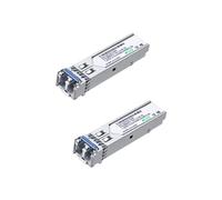 LINOVISION Module SFP 1,25 G, 1000Base-LX, 1310 nm SMF, jusqu'à 20 km, double fibre LC, émetteur-récepteur SFP pour commutateurs Cisco, D-Link, Supermicro, Netgear, Fortinet, TP-Link et Ubiquiti UNIFI