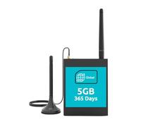 LINOVISION Routeur Cellulaire Industriel 4G LTE avec SIM Virtuelle, Routeur SIM Virtuelle supporte RS232/RS485, Protocole MQTT, Couverture Mondiale, avec 365 Jours de Plan de Données