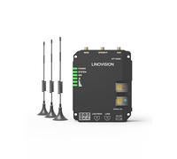 LINOVISION Routeur Cellulaire Industriel 4G LTE Cat4 avec Wi-FI, Signal Amélioré pour Site Distant, Slots SIM Doubles, Passerelle DTU pour Appareil RS485, Capteur IoT, Caméra Solaire, M2M, Véhicule