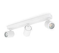 linovum TENJO Deckenstrahler 3 flammig weiß inkl. LED GU10 Lampen 3W warmweiß - Strahler drehbar schwenkbar Deckenlampe 230V