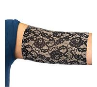 Linphelle Coverpicc - Housse de bras supérieur pour ligne Picc, manchon de bras en microfibre douce, idéal pour ligne Picc, capteur de glucose, Dentelle noire, X-Large