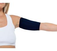 Linphelle Manchon Bras en Microfibre pour Picc Line - Manchette Bras en tissu respirant et design, idéal pour PICC, Glucometre pour glycémie, Tatouage ou Blessures, Bleu, Taille 3