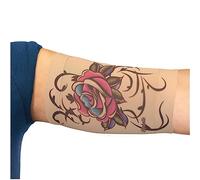 Linphelle Manchon Bras en Microfibre pour Picc Line - Manchette Bras en tissu respirant et design, idéal pour PICC, Glucometre pour glycémie, Tatouage ou Blessures, Rose Couleurée, Taille 1