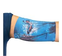 Linphelle Manchon Bras en Microfibre pour Picc Line - Manchette Bras en tissu respirant et design, idéal pour PICC, Glucometre pour glycémie, Tatouage ou Blessures, Papillon, Taille 2