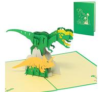 LINPOPUP®, carte 3D pop up animaux, carte anniversaire enfants, cartes de vœux dinosaure, anniversaire, cartes 3D dinosaure, N292
