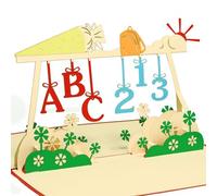 LINPopUp®, cartes POP UP Cartes de voeux 3D Cartes de félicitations Rentréae scolaire, N214