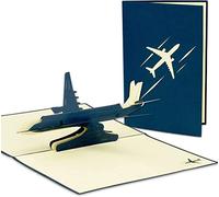 LINPOPUP®, LIN17181 Carte pop-up - Carte cadeau 3D pour voyage, voyage en ville, vacances en vol - Carte cadeau - Carte d'anniversaire - Carte pliante N147
