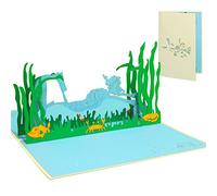 LINPopUp®, LIN17186, POP UP carte de vœux 3D vœux de plongée, N107