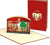 LINPOPUP®, LIN17595 Carte POP UP - Carte de bon d'achat 3D - Chèque cadeau pour restaurant, dîner aux chandelles, invitations à manger, carte d'anniversaire - Carte pliante, N349