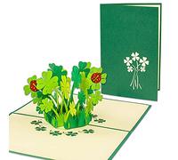 LINPOPUP®, LIN17637 - Carte POP UP, Bouquet de fleurs d'orchidées, Carte d'Anniversaire 3D, Vert, N361