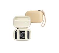 Linpr Étui pour Appareil Photo Numérique Compatible avec Canon Powershot G7X Mark III/ SX740/ Sony ZV-1/RX100 VII/Panasonic ZS99, Petit Etui de Rangement Compact de Voyage avec Cordon (Kaki)