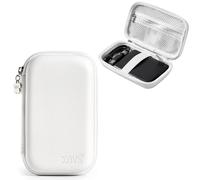 Linpr Étui Rigide Antichoc pour Disque Dur Externe 2,5", Housse de Voyage Compatible SanDisk Extreme Pro/SSD, WD Elements, Samsung T7, Crucial X9, Toshiba, Boîtier pour SSD 1 to, 2 to, 5 to (Blanc)