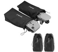 Linpr Lot de 2 pochettes avec cordon de serrage pour DJI Mavic Air 3/Air 2, Mini 3/4 Pro/4K/2 SE et RC/RC 2, housse de protection pour accessoires de drone, sac de rangement souple et imperméable
