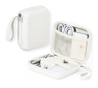 Linpr Organisateur de Chargeur pour MacBook, Coque Rigide, Blanc, L