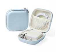 Linpr Organisateur de Chargeur pour MacBook, Coque Rigide, Bleu, M