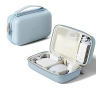 Linpr Organisateur de Chargeur pour MacBook, Coque Rigide, Bleu, XL