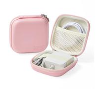 Linpr Organisateur de Chargeur pour MacBook, Coque Rigide, Rose, M