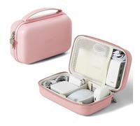 Linpr Organisateur de Chargeur pour MacBook, Coque Rigide, Rose, XL