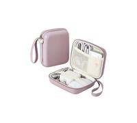 Linpr Organisateur de Chargeur pour MacBook, Coque Rigide, Violet, L