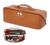 Linpr Rangement Dyson Airwrap, Sac de Voyage pour Dyson Airwrap Styler/Shark Flexstyle/Hair Curler, Étui Dyson Airwrap avec Grande Ouverture, Sac de Rangement de Voyage Portable (Brun)