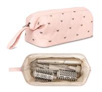 Linpr Sac de Rangement Compatible Dyson Airwrap Styler/Airstrait/Supersonic, Étui de Voyage Portable, Adapté au Sac de Shark flexstyle, Sac Adapté pour Sèche-Cheveux et Accessoires (Rose)