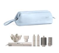 Linpr Sac de Rangement de Voyage pour Styler Complet Dyson Airwrap/Shark Flexstyle et Accessoires, Étui de Voyage Portable, Étui de Transport Étanche pour Sèche-Cheveux (Bleu, Couche Unique)