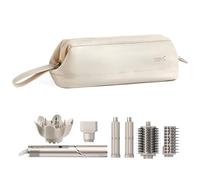 Linpr Sac de Rangement de Voyage pour Styler Complet Dyson Airwrap/Shark Flexstyle et Accessoires, Étui de Voyage Portable, Étui de Transport Étanche pour Sèche-Cheveux (Blanc, Couche Unique)
