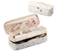 Linpr Sac de Voyage Double Couche pour Dyson Sèche-Cheveux, Noeud Rose | Compatible avec Shark FlexStyle, Étui de Coiffure Portable, Sac de Rangement Grande Capacité pour Fers à Friser et Lisseurs