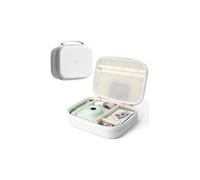 Linpr Sacoche pour Appareil Photo Instantané Compatible avec Les Modèles Instax Mini 12/11/9/EVO, Étui Rigide Portable pour Ranger Films et Accessoires, Sac Photo de Voyage (Blanc)