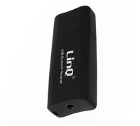 LinQ Adaptateur audio Bluetooth USB / Jack 3.5mm Fonction kit mains libres Noir