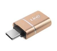 LinQ Adaptateur OTG USB vers USB C Compact et pratique Dorée