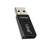 Adaptateur USB 3.1 vers USB-C Charge Audio et Transfert de Données 10 Gbps Noir