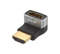 LinQ Adaptateur Vidéo HDMI vers HDMI Coudé 90° Résolution 8K Ultra HD Gris