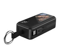 LinQ Batterie externe 8000 mAh porte-clé USB-C et Lightning Noir