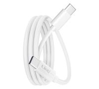 LinQ Câble USB-C vers USB-C 100W – Android Auto & Apple CarPlay – 65 cm – Blanc