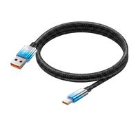 LinQ Câble USB-C Vers USB de Charge Rapide 48W avec Écran LED 1.2m Bleu