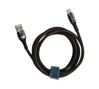 Câble USB vers USB-C 1.2m 5A charge rapide Témoin de charge lumineux Noir