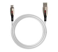 Câble USB vers USB C Fast Charge 5A Synchronisation Nylon tressé 1.2m Argent