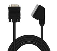 Câble Vidéo VGA Mâle vers Peritel Mâle 1.8m Noir