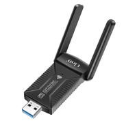LinQ Carte Réseau Clé USB WiFi 600Mbps et Bluetooth 5.4 Double Bande Noir
