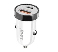 Chargeur Allume-Cigare Voiture 38 W Power Delivery + USB Quick Charge Blanc