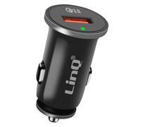 LinQ Chargeur Allume-Cigare Voiture Charge Rapide 3A Quick Charge 3.0 Noir