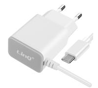 Chargeur Secteur USB-C 18W avec Câble intégré 1.2m LinQ Blanc