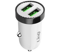 Chargeur Voiture Double USB 2.4A 12W Rapide Et Sécurisé Blanc