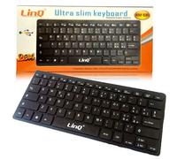 LINQ Clavier mini multimédia ultra-fin USB Qwerty
