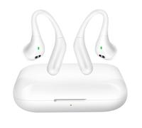 LinQ Écouteurs Bluetooth Crochet d'Oreille avec Microphone Blanc
