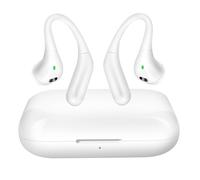 LinQ Écouteurs Bluetooth Crochet d'Oreille avec Microphone Blanc
