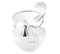 LinQ Écouteurs Bluetooth Intra-auriculaires Design Goutte D'eau et Boîtier Blanc