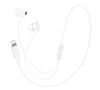 LinQ Écouteurs de Sommeil Filaires Lightning avec Microphone Blanc